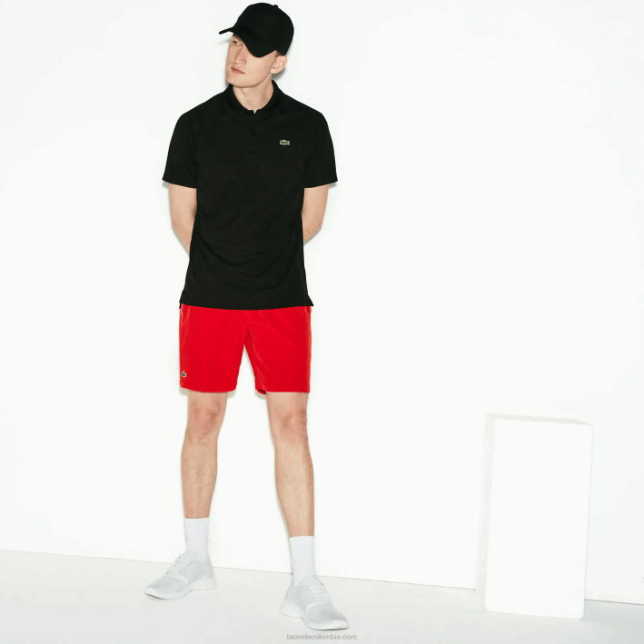 hombres Lacoste 6F24886 negro 031 Polo piqué sport transpirable anti-uv