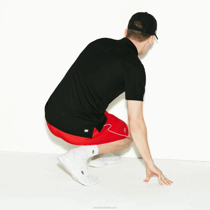 hombres Lacoste 6F24886 negro 031 Polo piqué sport transpirable anti-uv