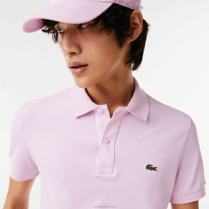hombres Lacoste 6F24889 rosa z4h polo original l.12.12 slim fit
