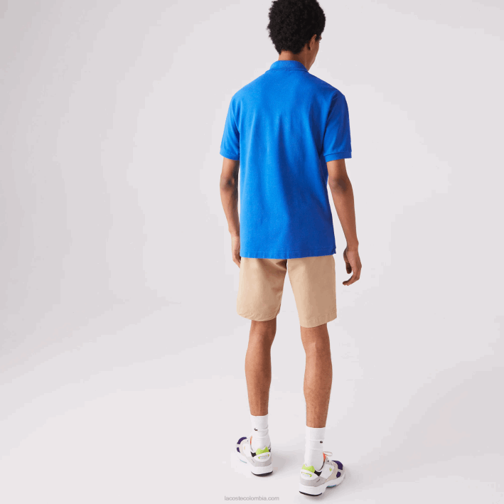hombres Lacoste 6F24894 qpt azul polo original l.12.12