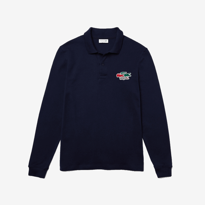 hombres Lacoste 6F24917 azul marino 166 polo regular fit de algodón orgánico