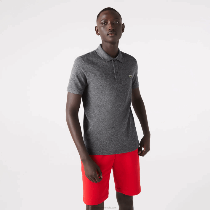 hombres Lacoste 6F24937 lomo gris e8g polo original l.12.12 slim fit