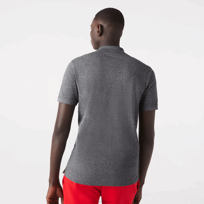 hombres Lacoste 6F24937 lomo gris e8g polo original l.12.12 slim fit