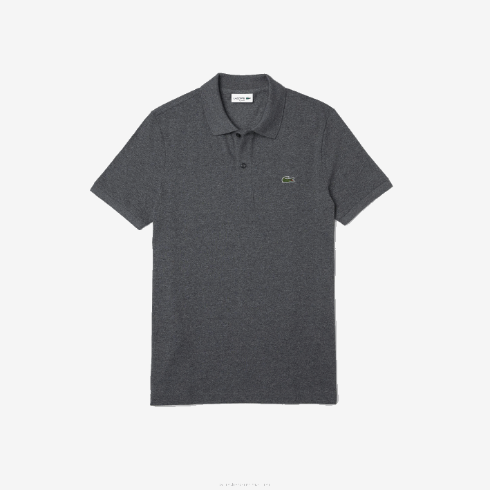 hombres Lacoste 6F24937 lomo gris e8g polo original l.12.12 slim fit