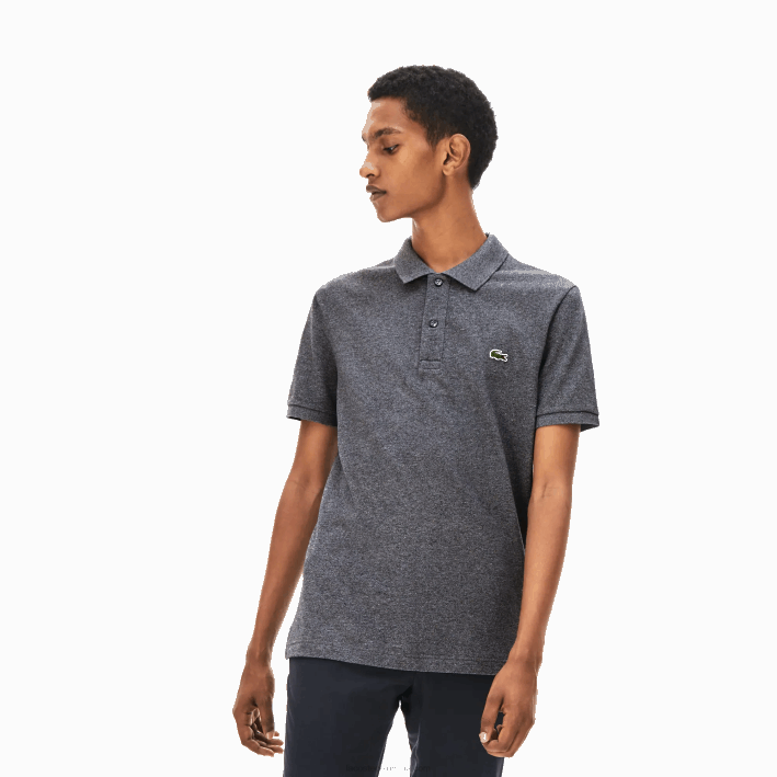 hombres Lacoste 6F24937 lomo gris e8g polo original l.12.12 slim fit