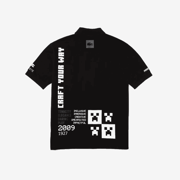 hombres Lacoste 6F24938 negro 031 polo de algodón orgánico de corte holgado live x minecraft