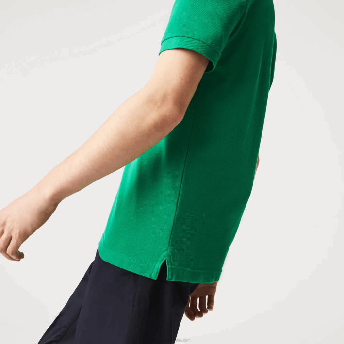 hombres Lacoste 6F24940 ldm verde polo original l.12.12 slim fit