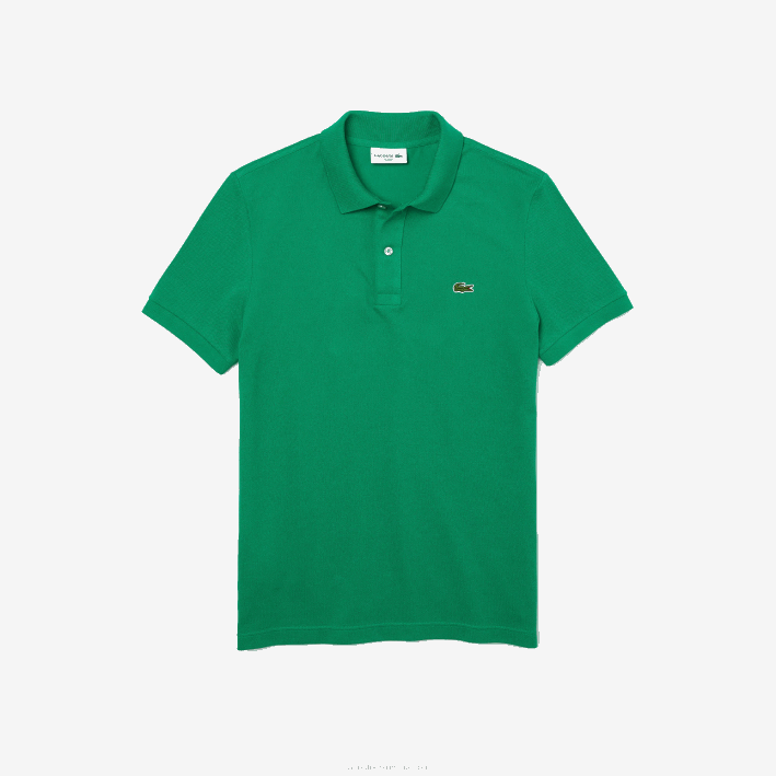 hombres Lacoste 6F24940 ldm verde polo original l.12.12 slim fit
