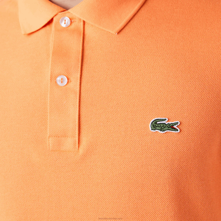 hombres Lacoste 6F24943 naranja npb polo original l.12.12 slim fit