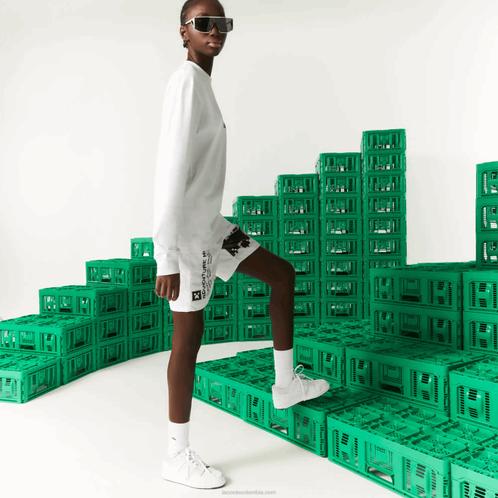 hombres6F24939 blanco 001 camiseta lacoste x minecraft algodón orgánico