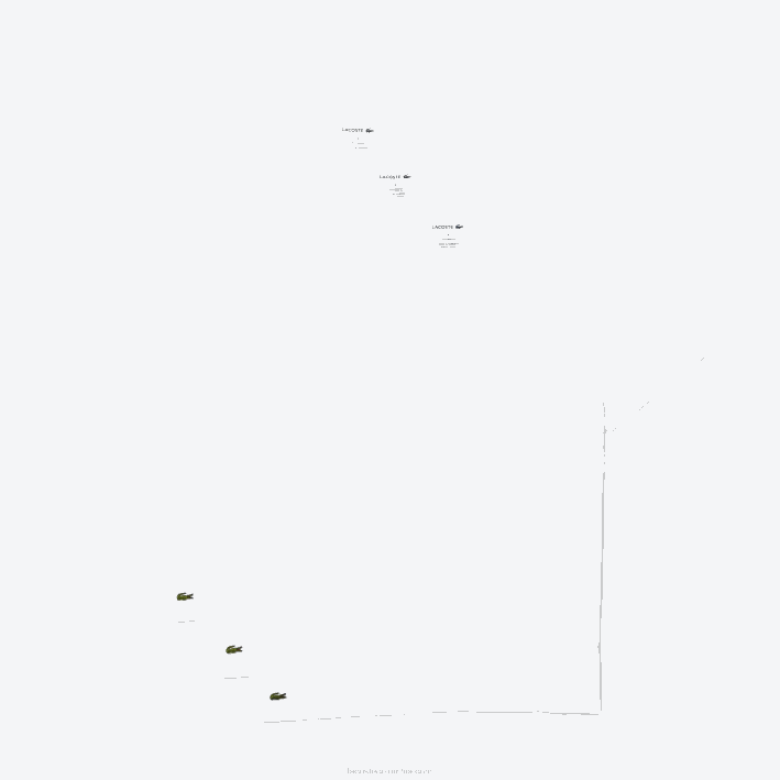 hombres Lacoste 6F241335 blanco 001 Pack de 3 camisetas de salón de algodón con cuello de pico