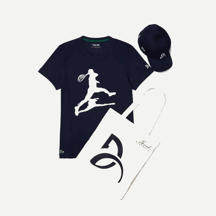 hombres Lacoste 6F241484 azul marino 166 paquete sport x novak djokovic