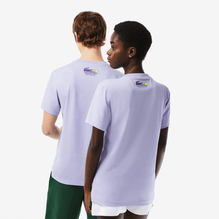 hombres Lacoste 6F24212 púrpura 3k0 camiseta sport miami edición abierta