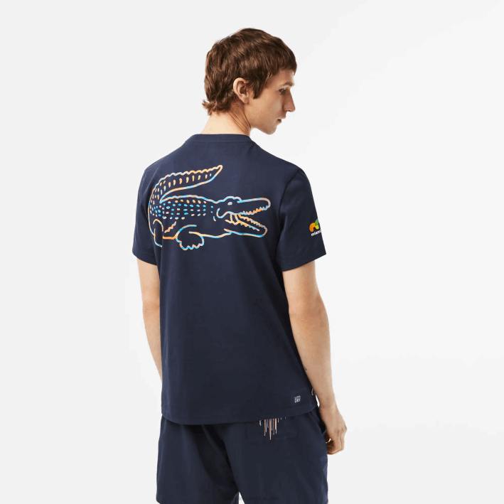 hombres Lacoste 6F24217 kxe azul camiseta sport miami edición abierta