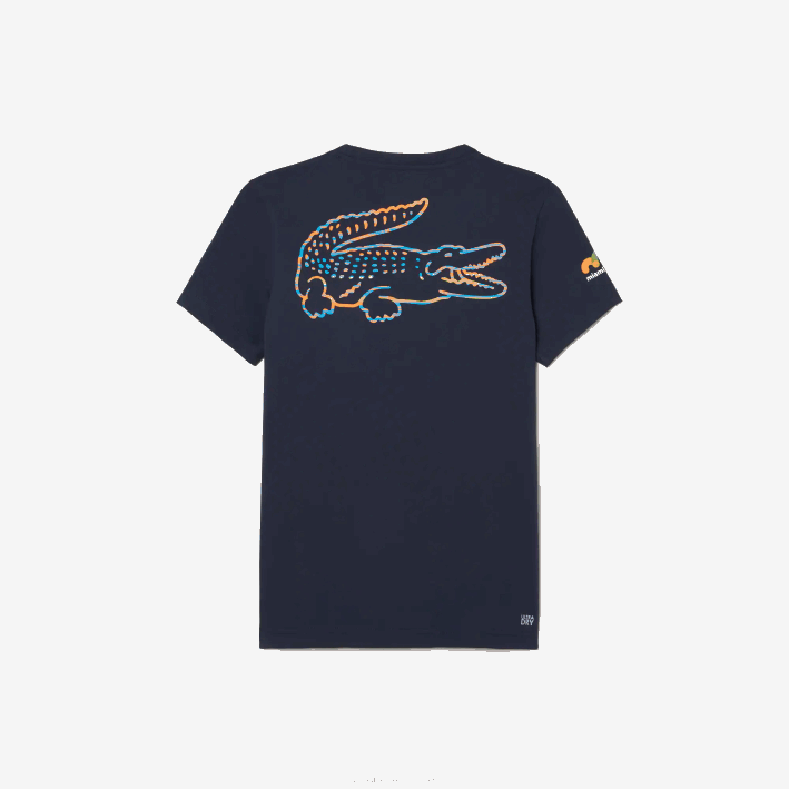 hombres Lacoste 6F24217 kxe azul camiseta sport miami edición abierta