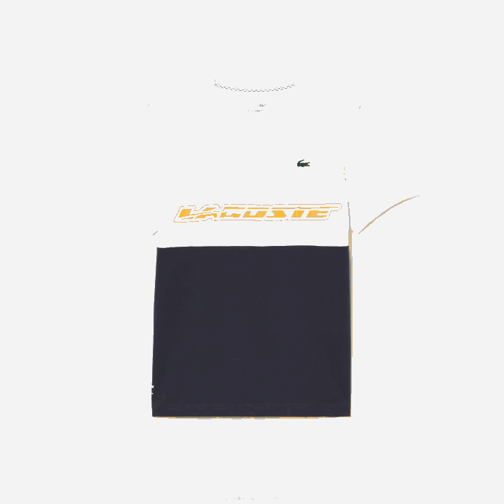 hombres Lacoste 6F2426 blanco azul naranja wyi camiseta de tenis x daniil medvedev