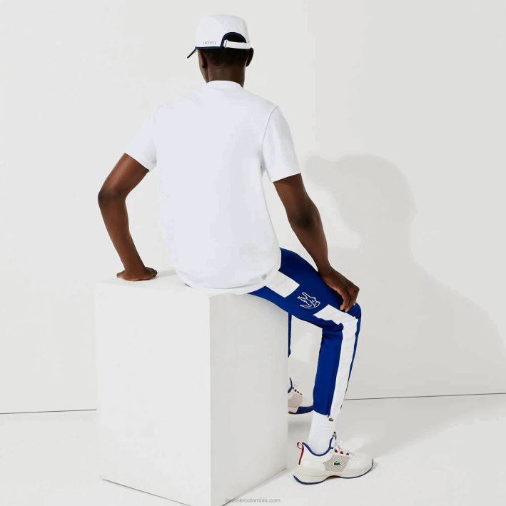 hombres Lacoste 6F24671 blanco 001 camiseta sport piqué transpirable