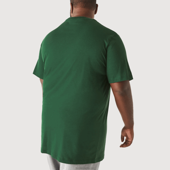 hombres Lacoste 6F24684 verde 132 camiseta xl regular fit de punto de algodón pima