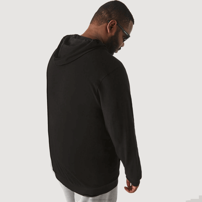 hombres Lacoste 6F24723 negro 031 camiseta con capucha xl regular fit