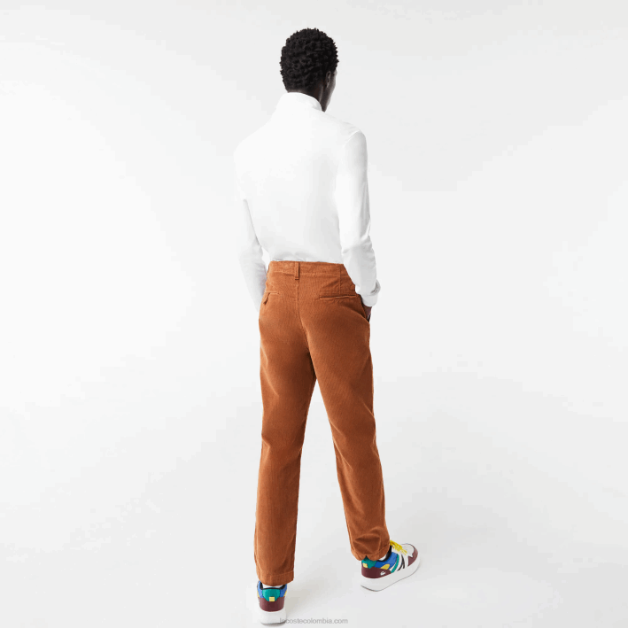 hombres Lacoste 6F24803 blanco 001 camiseta de cuello alto de algodón orgánico