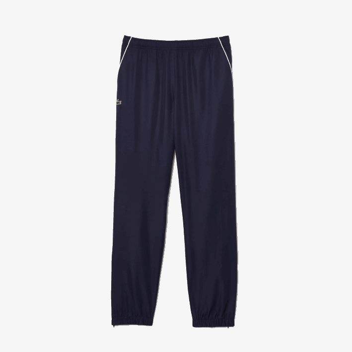 hombres Lacoste 6F241194 blanco azul marino r20 chándal deportivo de tenis