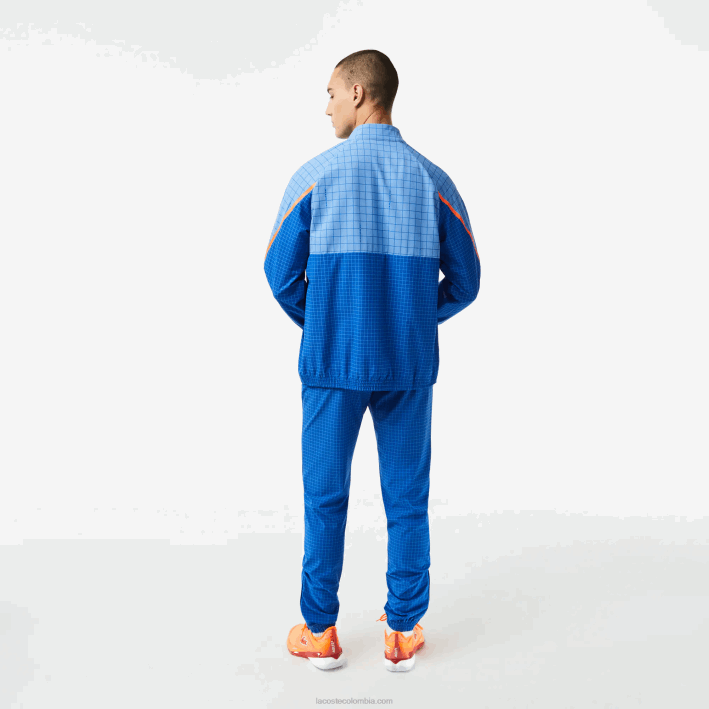 hombres Lacoste 6F24269 yiq azul conjunto jogger tennis x novak djokovic