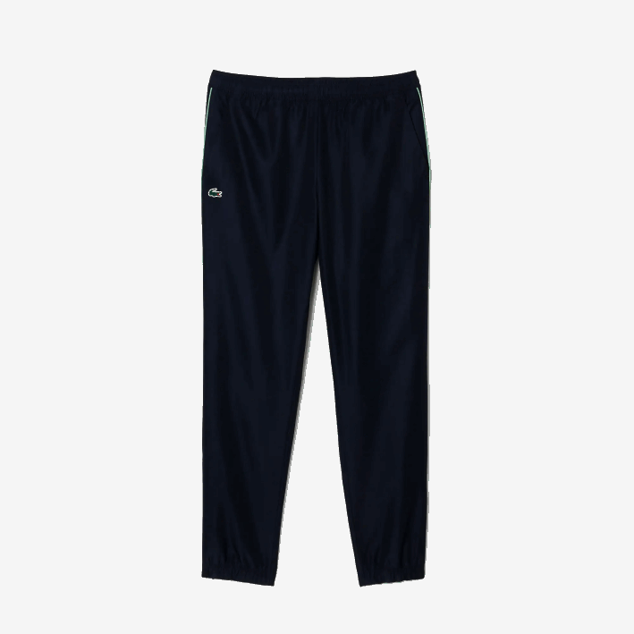 hombres Lacoste 6F24343 azul marino verde wti jogger de tenis regular fit