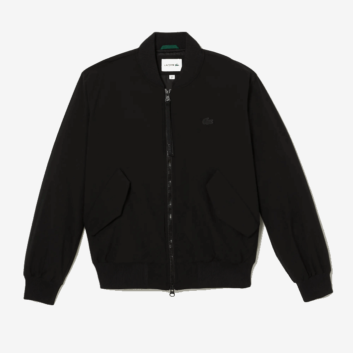 hombres Lacoste 6F241242 negro 031 chaqueta bomber acolchada con aislamiento