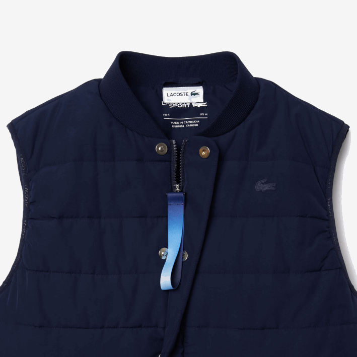 hombres Lacoste 6F241279 azul marino f65 chamarra chaleco sport x theo curin