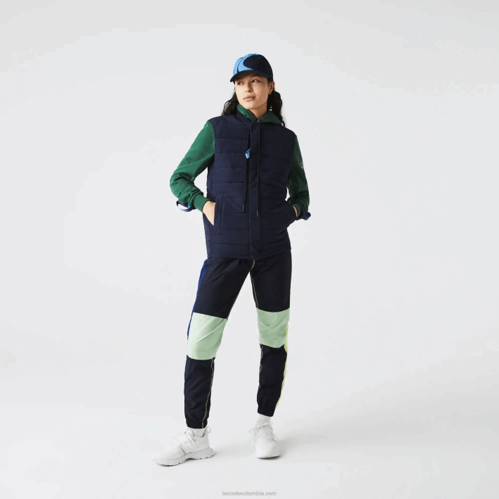 hombres Lacoste 6F241279 azul marino f65 chamarra chaleco sport x theo curin