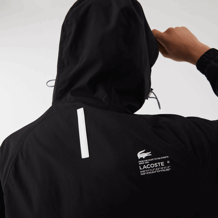 hombres Lacoste 6F241292 negro 031 chaqueta de sarga con logo