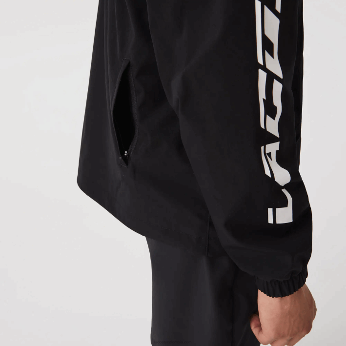 hombres Lacoste 6F241292 negro 031 chaqueta de sarga con logo