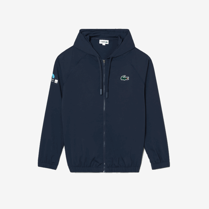 hombres Lacoste 6F24395 kxe azul chamarra sport miami edición abierta