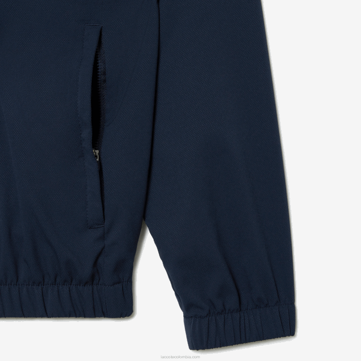 hombres Lacoste 6F24395 kxe azul chamarra sport miami edición abierta