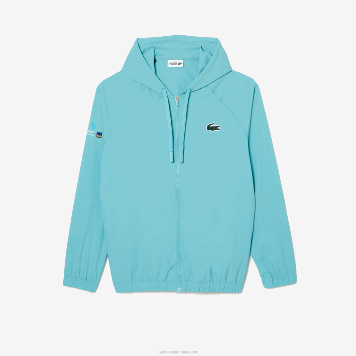 hombres Lacoste 6F24396 menta bvg chamarra sport miami edición abierta