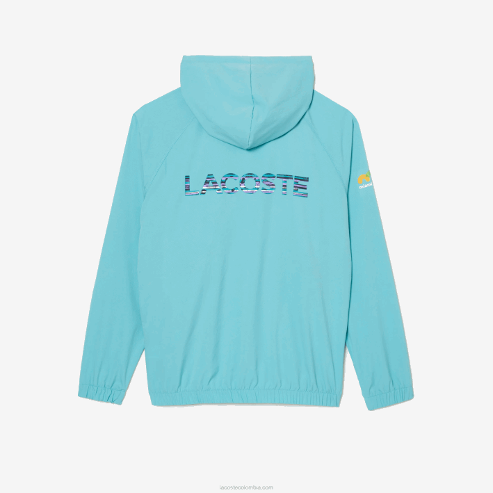 hombres Lacoste 6F24396 menta bvg chamarra sport miami edición abierta
