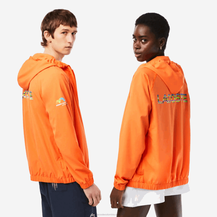 hombres Lacoste 6F24398 naranja 5qp chamarra sport miami edición abierta