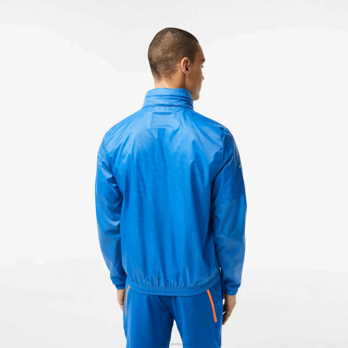 hombres Lacoste 6F24402 azul l99 chamarra con cremallera tennis x novak djokovic