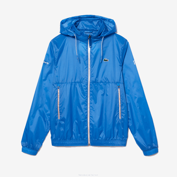 hombres Lacoste 6F24402 azul l99 chamarra con cremallera tennis x novak djokovic