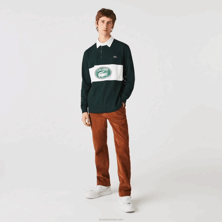 hombres Lacoste 6F241583 marrón 3pb chinos rectos de pana hombres Lacoste 6F241583 marrón 3pb chinos rectos de pana