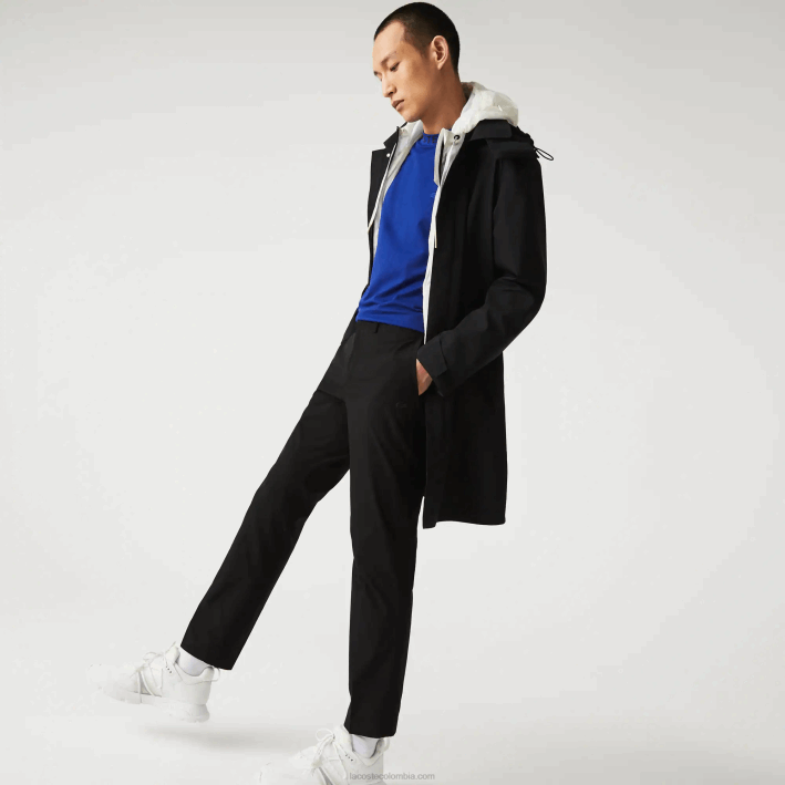 hombres Lacoste 6F241588 negro 031 chinos slim fit ligeros resistentes al agua hombres Lacoste 6F241588 negro 031 chinos slim fit ligeros resistentes al agua