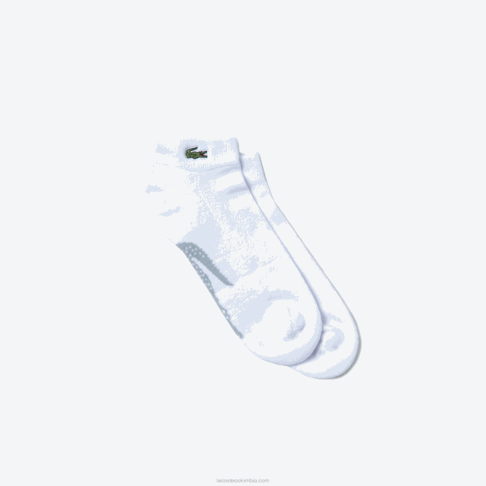 hombres Lacoste 6F241678 lomo gris blanco g8k calcetines sport escotados de algodón elástico hombres Lacoste 6F241678 lomo gris blanco g8k calcetines sport escotados de algodón elástico