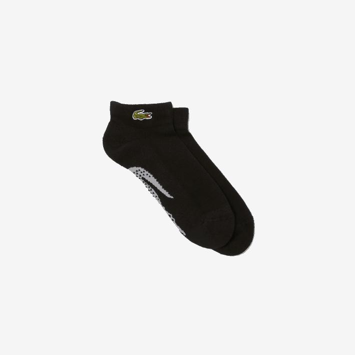 hombres Lacoste 6F241679 lomo gris negro snp calcetines sport escotados de algodón elástico hombres Lacoste 6F241679 lomo gris negro snp calcetines sport escotados de algodón elástico