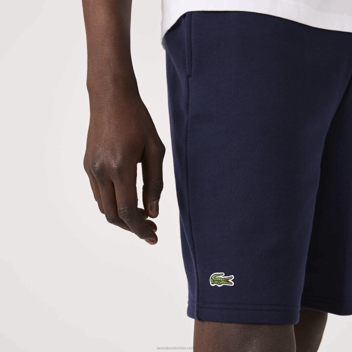 hombres Lacoste 6F241338 azul marino 166 pantalones cortos deportivos de tenis