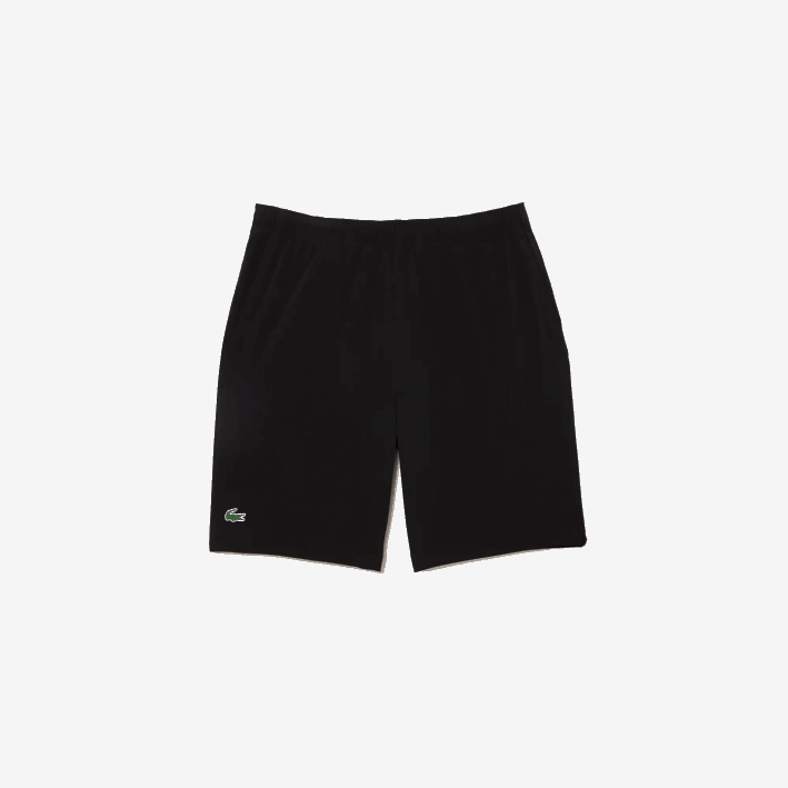 hombres Lacoste 6F241410 blanco negro 258 pantalones cortos deportivos ultraligeros