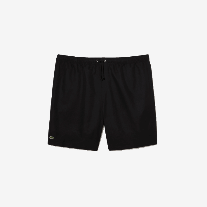 hombres Lacoste 6F241445 negro 031 Shorts deportivos de corte relajado con forro de jersey - tallas grandes - grande