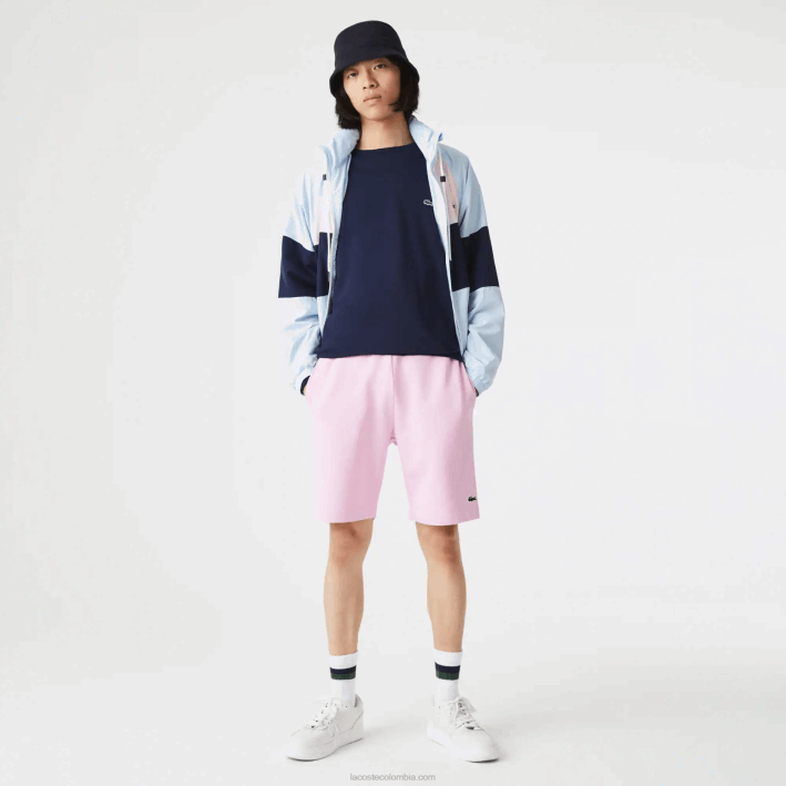 hombres Lacoste 6F241576 rosa z4h shorts de felpa de algodón orgánico peinado hombres Lacoste 6F241576 rosa z4h shorts de felpa de algodón orgánico peinado