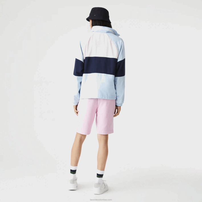 hombres Lacoste 6F241576 rosa z4h shorts de felpa de algodón orgánico peinado