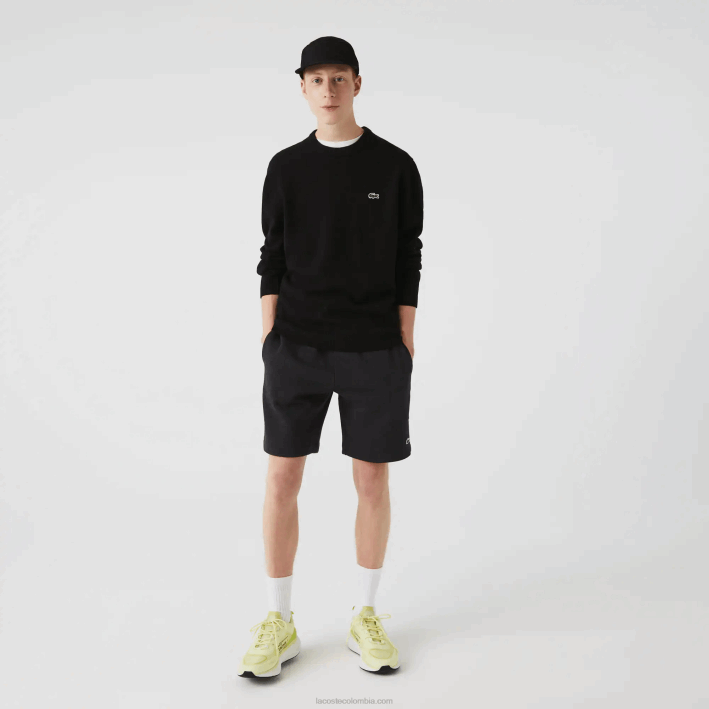 hombres Lacoste 6F241597 gris el6 shorts de felpa de algodón orgánico peinado hombres Lacoste 6F241597 gris el6 shorts de felpa de algodón orgánico peinado