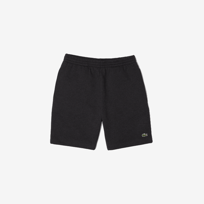 hombres Lacoste 6F241597 gris el6 shorts de felpa de algodón orgánico peinado